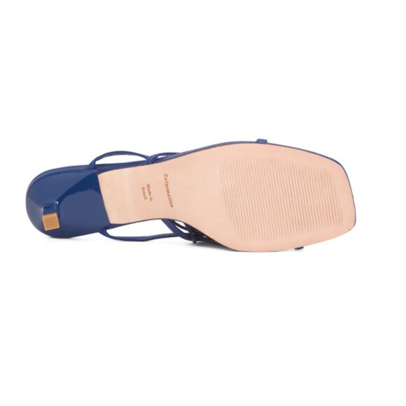 NEW REFORMATION Made In Brazil Leather Sammie Lace Up Mid Heel Sandals 725 15j8 - Picture 10 of 10